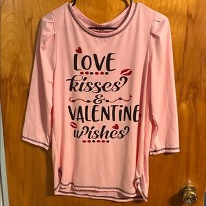 Pink Valentine's Graphic Top